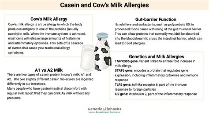 Does cow milk contain casein?