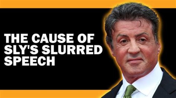 Does Sylvester Stallone have a speech problem?