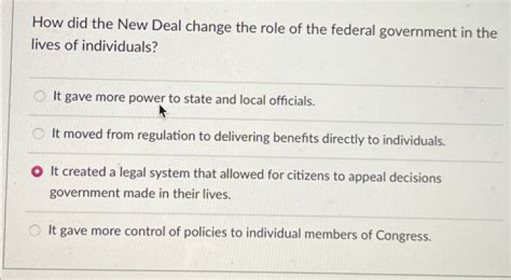 How did the New Deal change the social economic and political landscape of the United States for future generations quizlet?