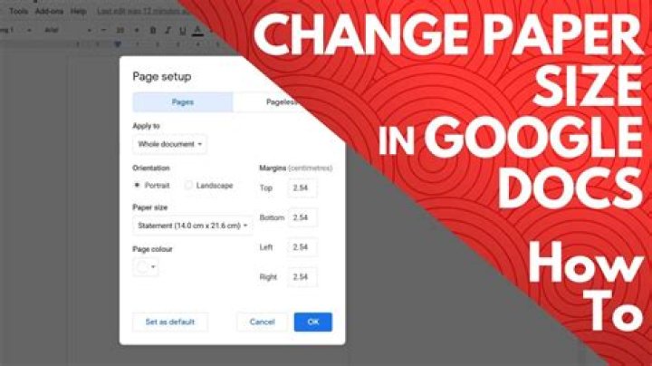 How do I change the default page size in InDesign?