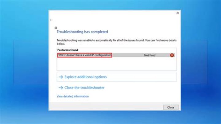How do I fix no valid IP configuration Windows 7?