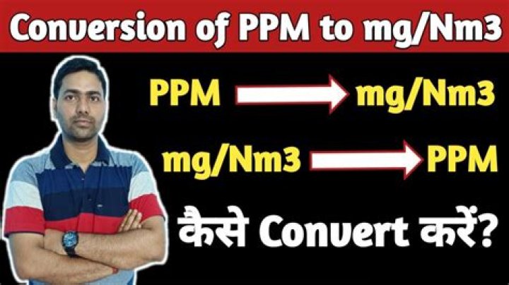 How do you convert mg NM3 to ppm?