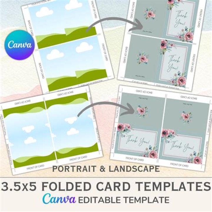 How do you make a foldable card in Photoshop?