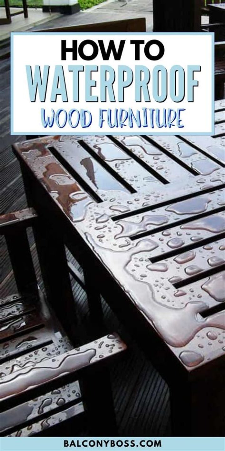 How do you make a weatherproof wood table?