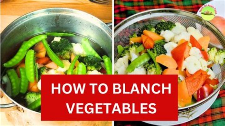 How long do you boil vegetables to blanch them?
