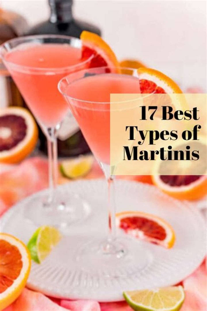 How many types of martinis are there?