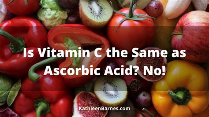 Is ascorbic acid and vitamin C the same thing?
