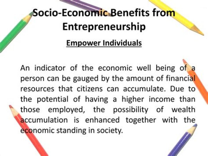What are the socio economic impact of entrepreneurship?