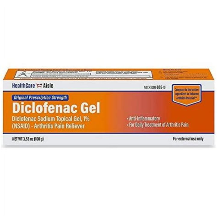 What is diclofenac gel used for?