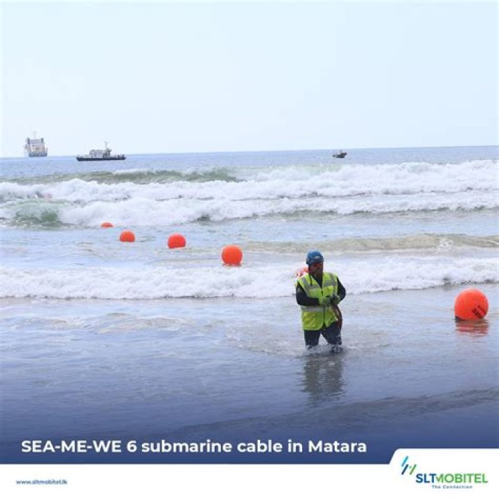 What is Sea-Me-We 4 and how many landing station exists here?