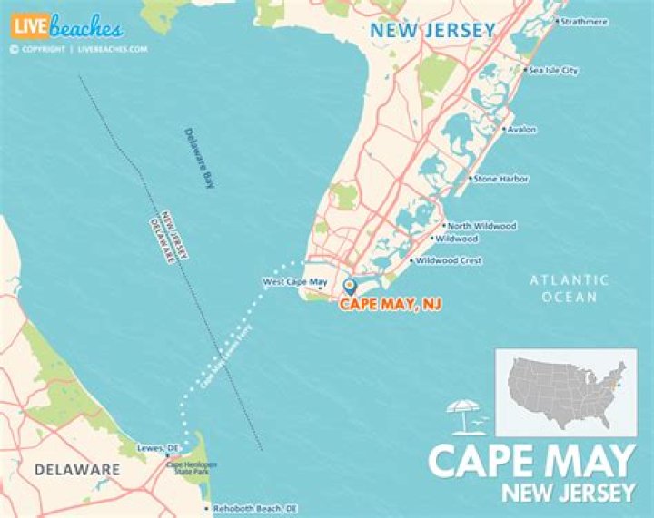 What is the area code for Cape May NJ?