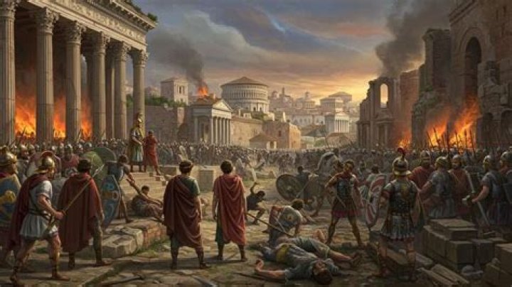 What were 2 contributing factors to the fall of the Roman Empire?