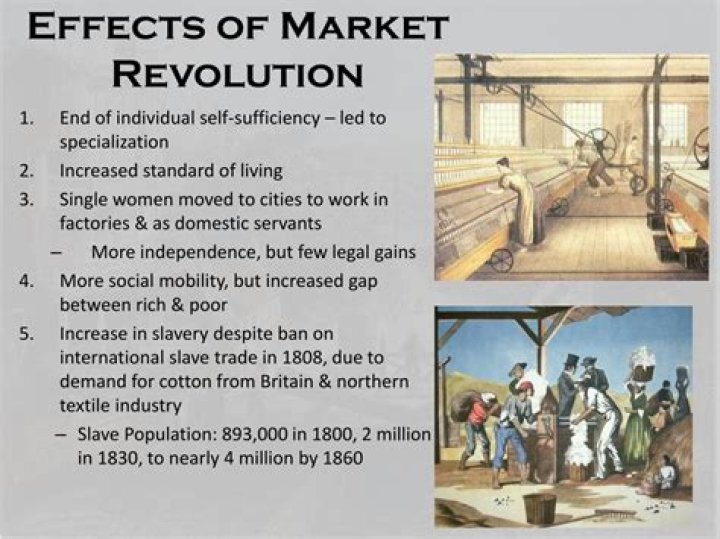 What were the effects of the market revolution?