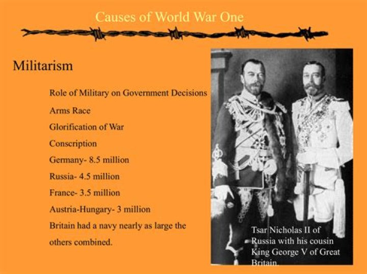 Where was militarism used in ww1?