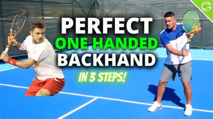 Which hand is dominant with tennis backhand?