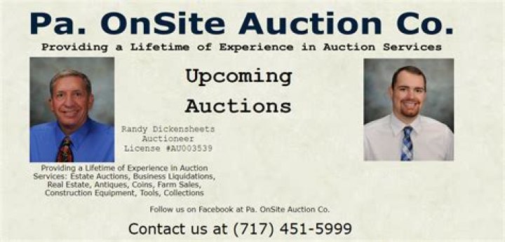 Who are the auction companies for PA onsite?