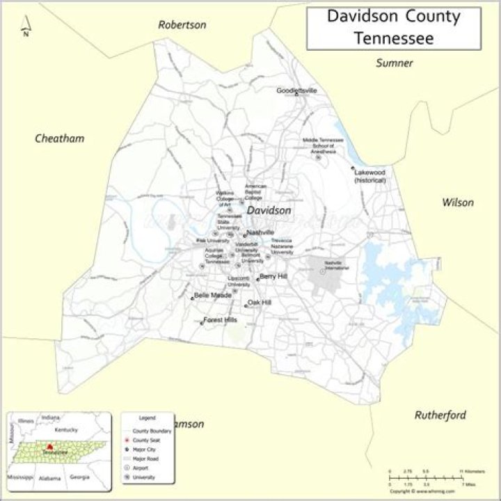 Who is in charge of Davidson County?